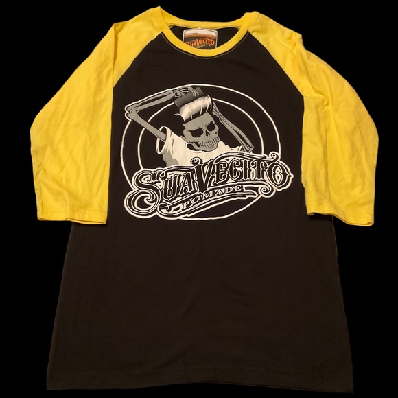 SuaVecito Pomade baseball tee. - Picture 7 of 8